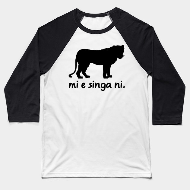 I'm A Lioness (Pandunia) Baseball T-Shirt by dikleyt